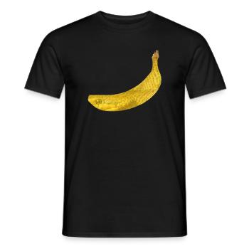 Snake banana - Men's T-Shirt - black - Front - AI Model Male 178 light (178cm)