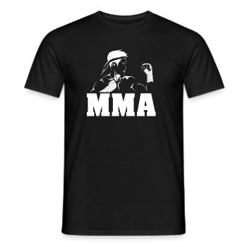 Symbole d’arts martiaux mixtes Fighter MMA cadeau - T-shirt homme - noir - Devant - AI Model Male 178 light (178cm)