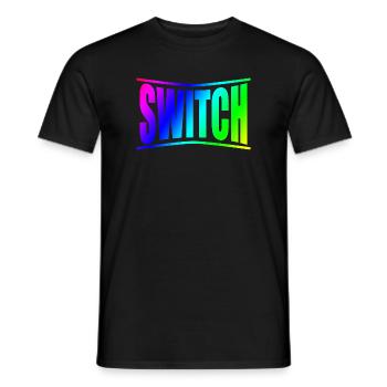 swich bdsm bondage disciplines - Men's T-Shirt - black - Front - AI Model Male 178 light (178cm)