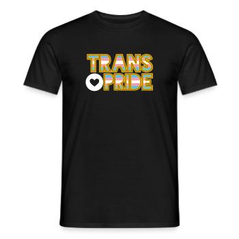 Transgender pride - Men's T-Shirt - black - Front - AI Model Male 178 light (178cm)