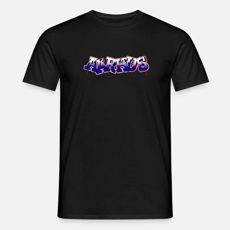 AARHUS - Männer T-Shirt - Schwarz
