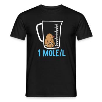 Science teaching - Men's T-Shirt - black - Front - AI Model Male 178 light (178cm)