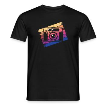 Appareil photo Photographe Photographie - T-shirt homme - noir - Devant - AI Model Male 178 light (178cm)