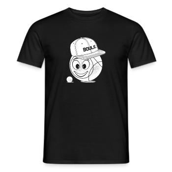 Boule Ball Cap Pétanque Pig Boules Boules Balls - T-shirt homme - noir - Devant - AI Model Male 178 light (178cm)