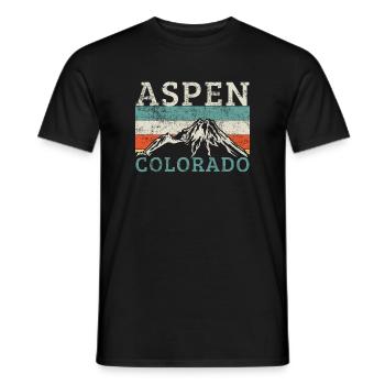 Tremble du Colorado - T-shirt homme - noir - Devant - AI Model Male 178 light (178cm)