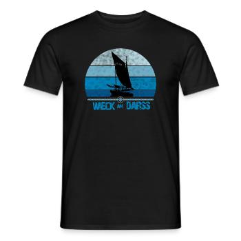 Wieck am Darss avec Zeesboot - T-shirt homme - noir - Devant - AI Model Male 178 light (178cm)