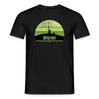 Harz Style - Brocken - We love the Harz - Men's T-Shirt - black - Front - AI Model Male 178 light (178cm)