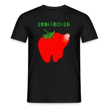 Erdbeere Schmelz Cartoon - Männer T-Shirt - Schwarz - Vorne - AI Model Male 178 light (178cm)