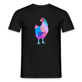 Huhn Henne - Männer T-Shirt - Schwarz - Vorne - AI Model Male 178 light (178cm)