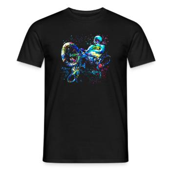 BMX Bike Bike Bike - VTT - Mountain Bike - T-shirt homme - noir - Devant - AI Model Male 178 light (178cm)
