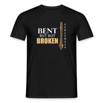 Skoliose Wirbelsäule Rücken Krankheit Geschenk - Männer T-Shirt - Schwarz - Vorne - AI Model Male 178 light (178cm)