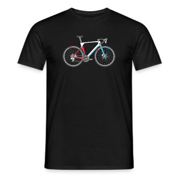 Road Bike Bike Bike Bike Road Bike Symbol Colors - Men's T-Shirt - black - Front - AI Model Male 178 light (178cm)
