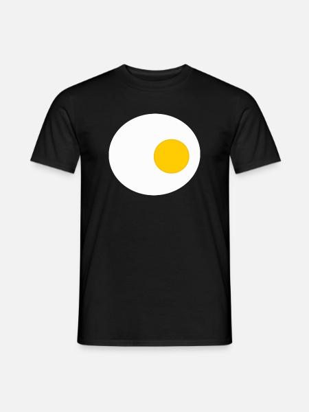Spiegelei, Ei, Eier, Hühner, Huhn Geschenk - Männer T-Shirt - Schwarz