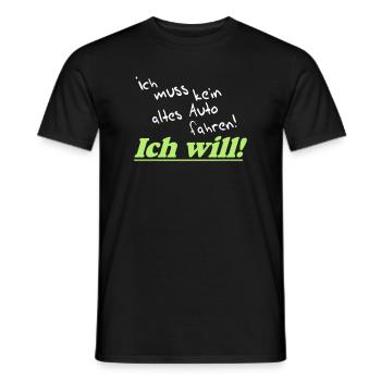 Auto Tuning Schrauber Kult Shirt, Altes Auto (25) - Männer T-Shirt - Schwarz - Vorne - AI Model Male 178 light (178cm)