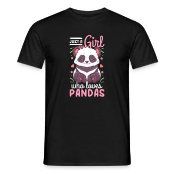 Panda - T-shirt homme - noir - Devant - AI Model Male 178 light (178cm)