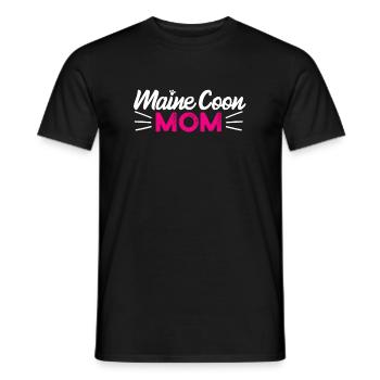 Chat Maine Coon - T-shirt homme - noir - Devant - AI Model Male 178 light (178cm)