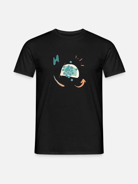 Lässiges Design mit Farbverlauf - Männer T-Shirt - Schwarz