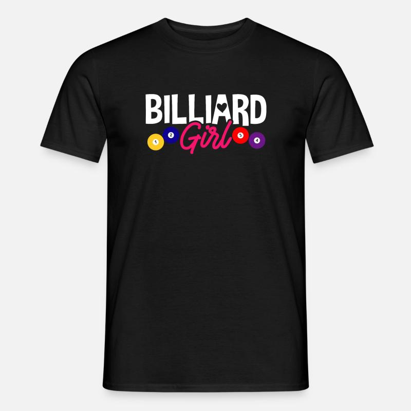Billard Billard Pool - Männer T-Shirt - Schwarz