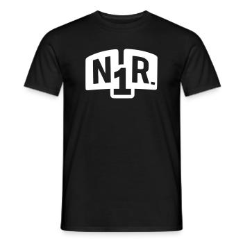 nummer nr 1 one number - Männer T-Shirt - Schwarz - Vorne - AI Model Male 178 light (178cm)