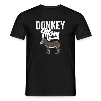 Donkey - Donkey Mom - T-shirt homme - noir - Devant - AI Model Male 178 light (178cm)