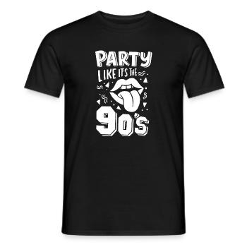Années 90 - T-shirt homme - noir - Devant - AI Model Male 178 light (178cm)