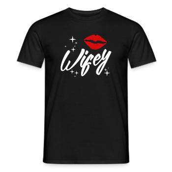 Partner look | Husband wife marriage marriage wedding - Men's T-Shirt - black - Front - AI Model Male 178 light (178cm)