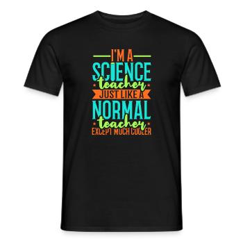 Science - T-shirt homme - noir - Devant - AI Model Male 178 light (178cm)