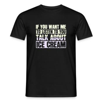 la glace - T-shirt homme - noir - Devant - AI Model Male 178 light (178cm)