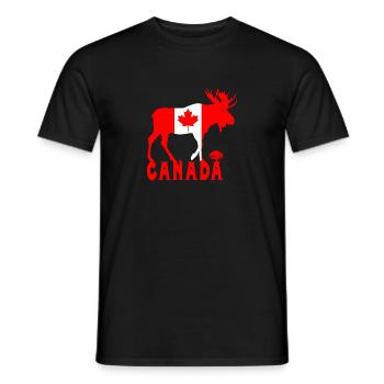 Canada Elch - T-shirt homme - noir - Devant - AI Model Male 178 light (178cm)