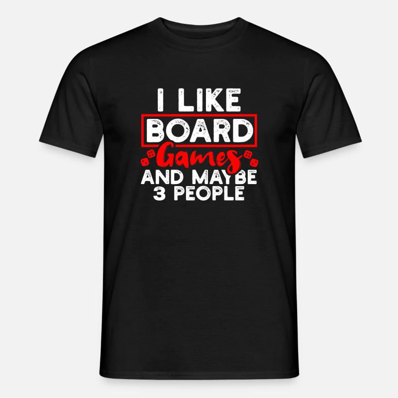 Gesellschaftsspiele Brettspiele - Männer T-Shirt - Schwarz