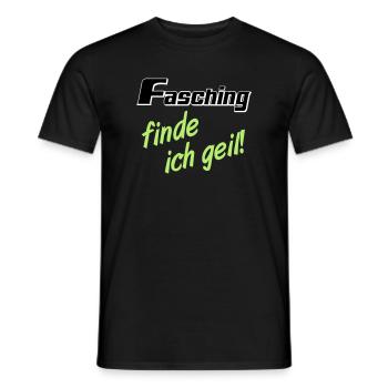 Party Shirt ,Feiern , Karneval, Fasching geil(25) - Männer T-Shirt - Schwarz - Vorne - AI Model Male 178 light (178cm)