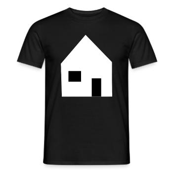 Eigenheim Häuser Immobilie - Männer T-Shirt - Schwarz - Vorne - AI Model Male 178 light (178cm)