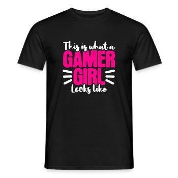Gamer Gamer Streamer - T-shirt homme - noir - Devant - AI Model Male 178 light (178cm)
