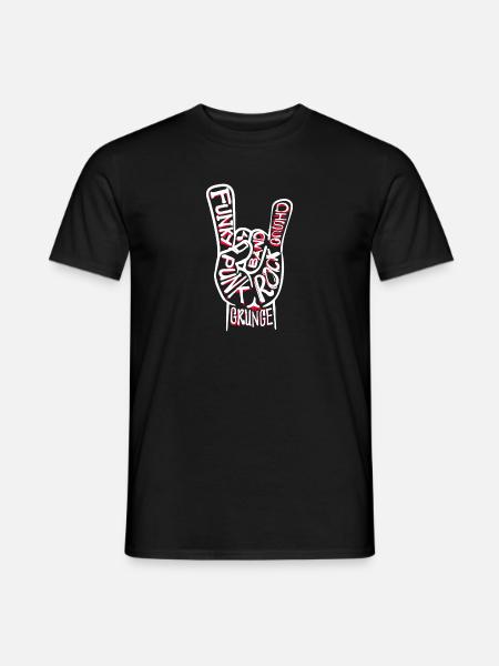 Punk rock punk punker grunge rock música heavy metal - Mænd T-shirt - sort
