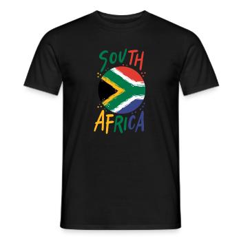 Afrique du Sud - T-shirt homme - noir - Devant - AI Model Male 178 light (178cm)