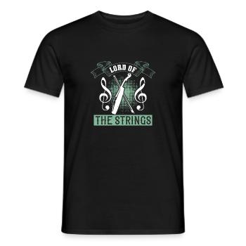Violon - Seigneur des cordes - T-shirt homme - noir - Devant - AI Model Male 178 light (178cm)