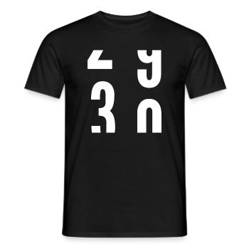 30 ans - T-shirt homme - noir - Devant - AI Model Male 178 light (178cm)