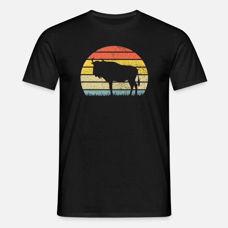 Gnu - Männer T-Shirt - Schwarz