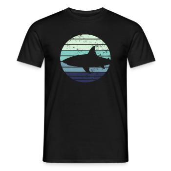 Hai Haifisch - Männer T-Shirt - Schwarz - Vorne - AI Model Male 178 light (178cm)
