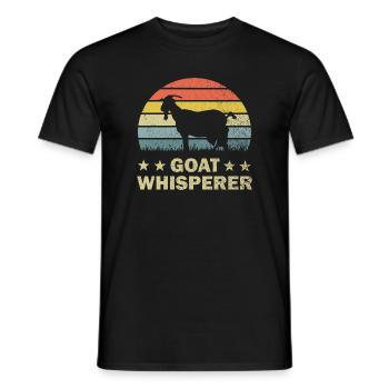 Ziege Ziegen Geiss - Männer T-Shirt - Schwarz - Vorne - AI Model Male 178 light (178cm)