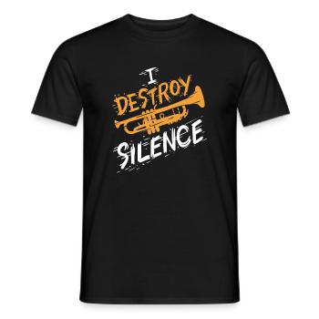 Trumpet Trumpeter - Men's T-Shirt - black - Front - AI Model Male 178 light (178cm)