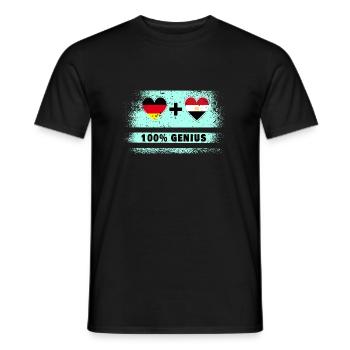 Allemagne et Egypte 100% génial / cadeau - T-shirt homme - noir - Devant - AI Model Male 178 light (178cm)