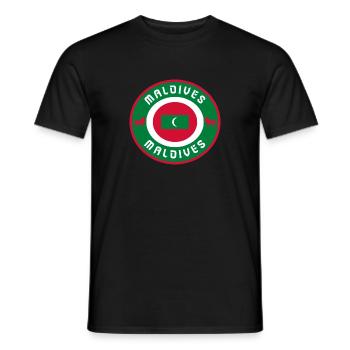 Malediven Kreis / Geschenkidee - Männer T-Shirt - Schwarz - Vorne - AI Model Male 178 light (178cm)