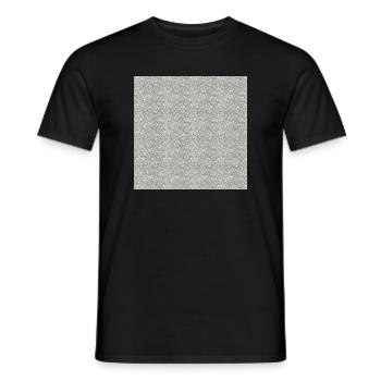 Pierre de granit à motifs dans les tons de gris - T-shirt homme - noir - Devant - AI Model Male 178 light (178cm)