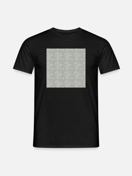 Gemusterter Granitstein in Grautönen - Men's T-Shirt - black