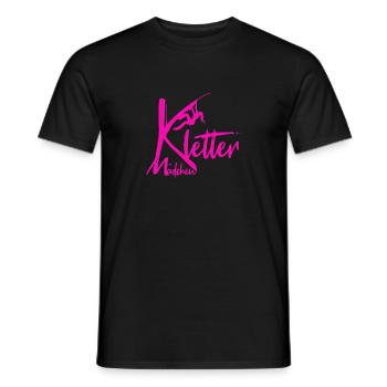 Kletter Mädchen Pink Klettern Kletterin Geschenk - Männer T-Shirt - Schwarz - Vorne - AI Model Male 178 light (178cm)