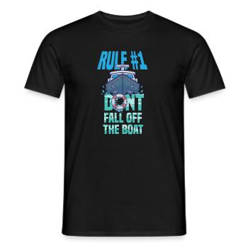 Boat Humor - Men's T-Shirt - black - Front - AI Model Male 178 light (178cm)