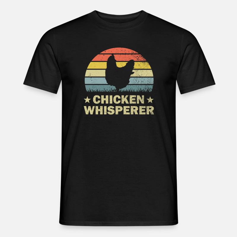Huhn Hühner - Männer T-Shirt - Schwarz