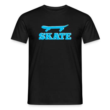 Skate Skateboard Skateboarder - Männer T-Shirt - Schwarz - Vorne - AI Model Male 178 light (178cm)