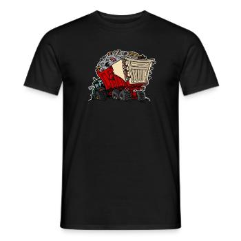 0956 Wagen RUIN - Männer T-Shirt - Schwarz - Vorne - AI Model Male 178 light (178cm)